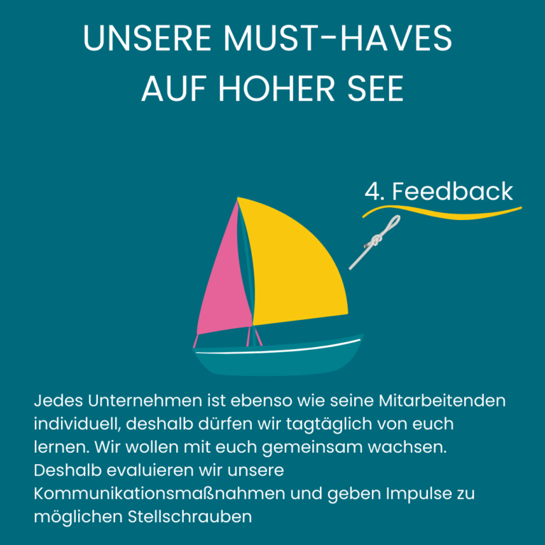 Feedback - Wir nehmen euer Feedback ernst und entwickeln uns dadurch ständig weiter